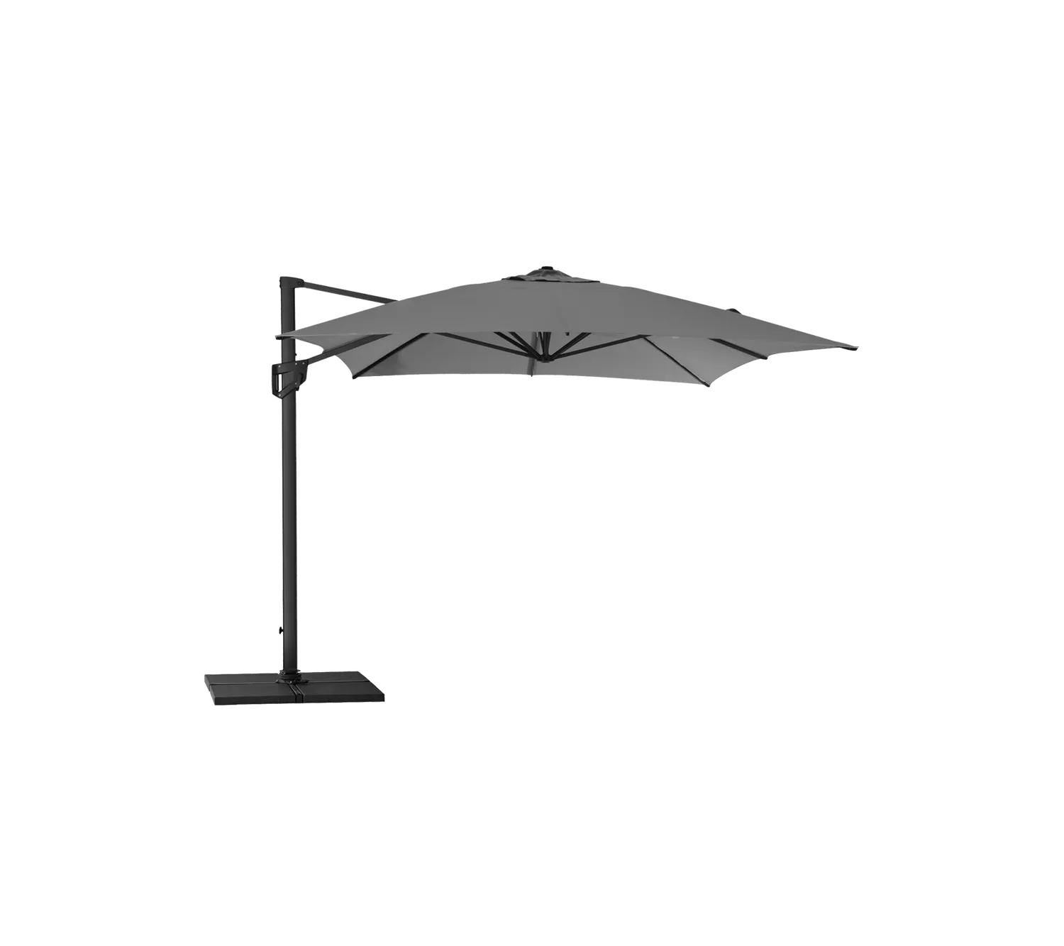 Cane-Line Hyde luxe parasol 3x4 m taupe trælook