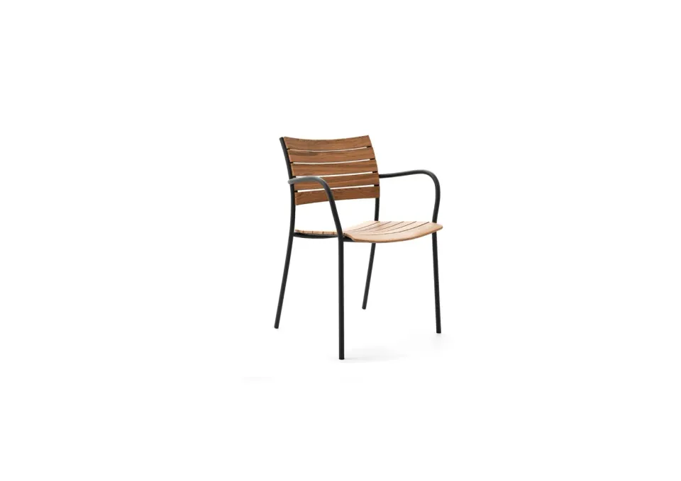 Skargaarden Sundal dining armchair spisestol teak sort