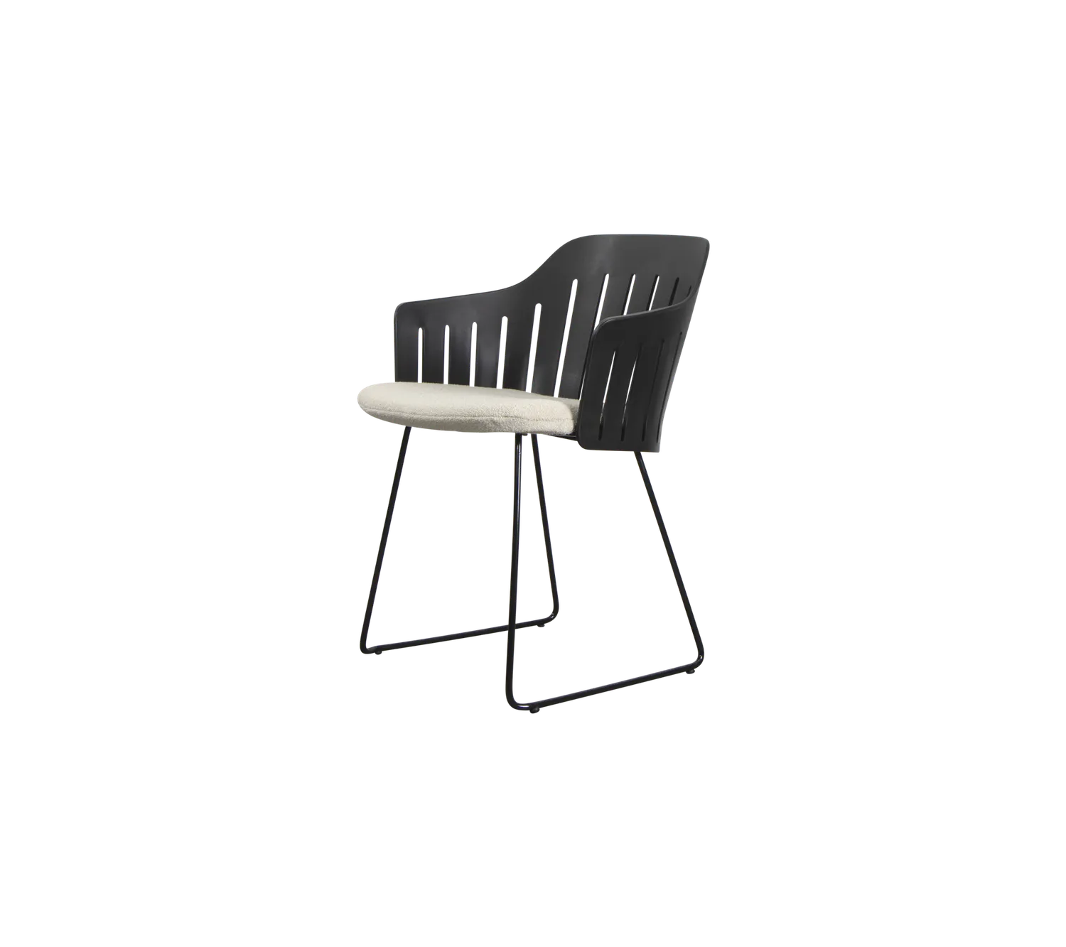 Cane-line Choice stol med meder Black genanvendt plast