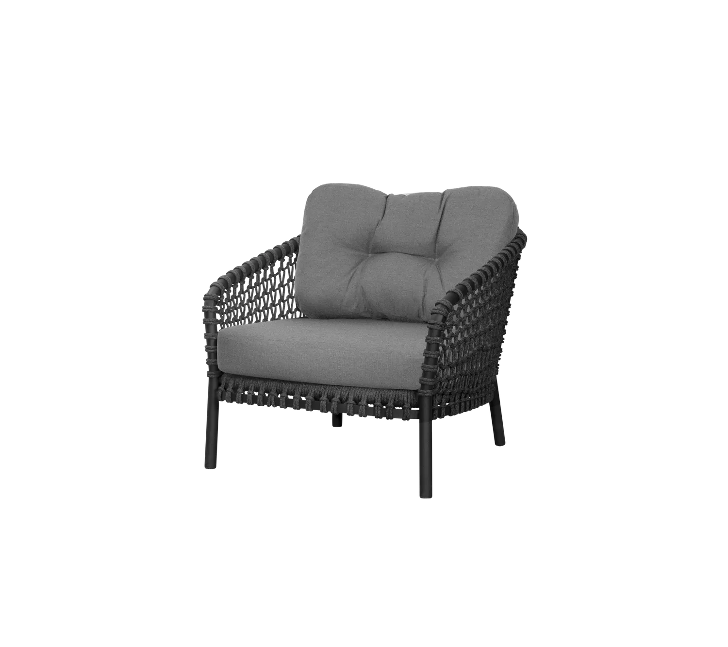 Cane-Line Ocean large loungestol hyndesæt white grey QuickDry