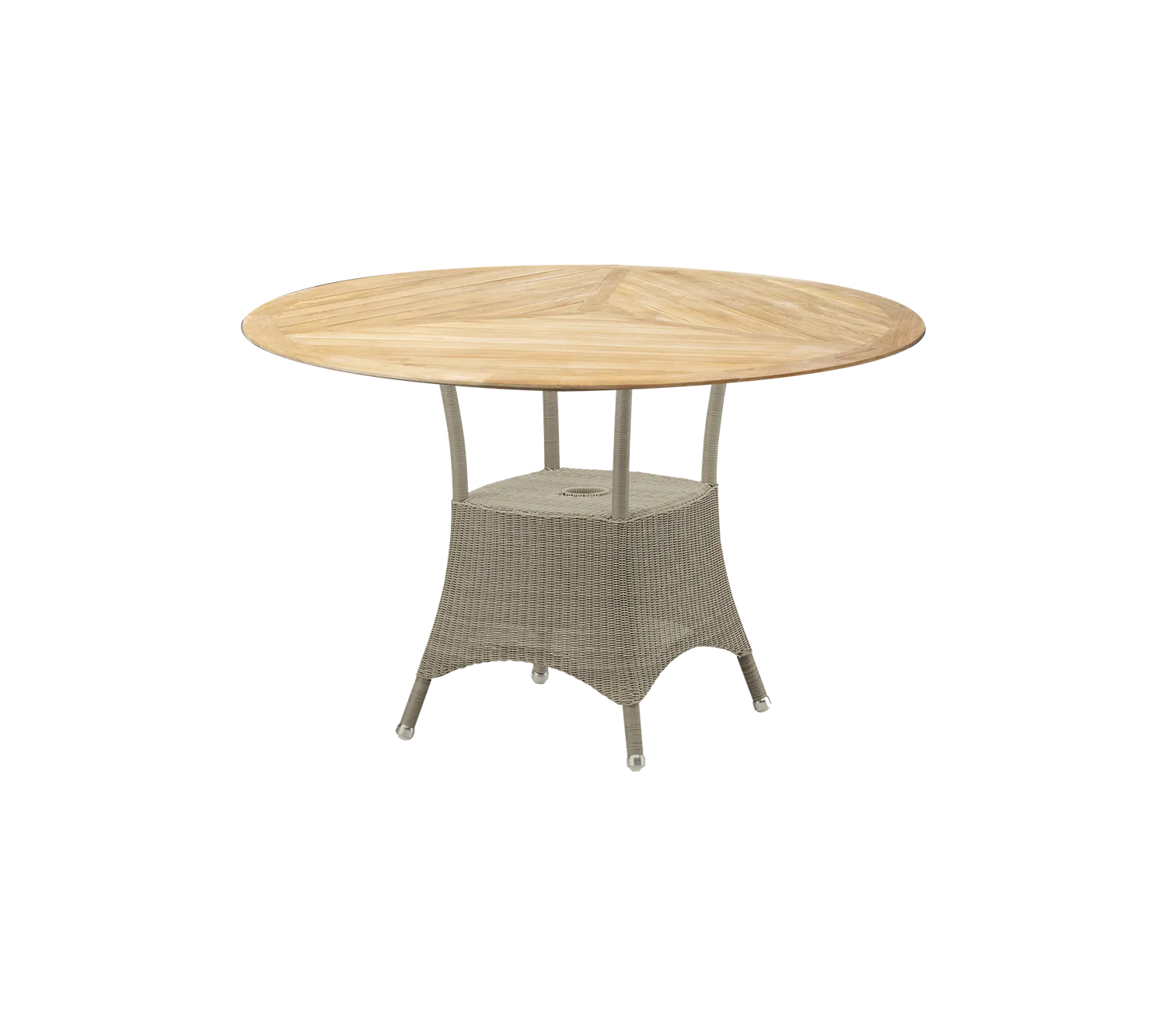 Cane-Line Lansing bord lille taupe teak Weave
