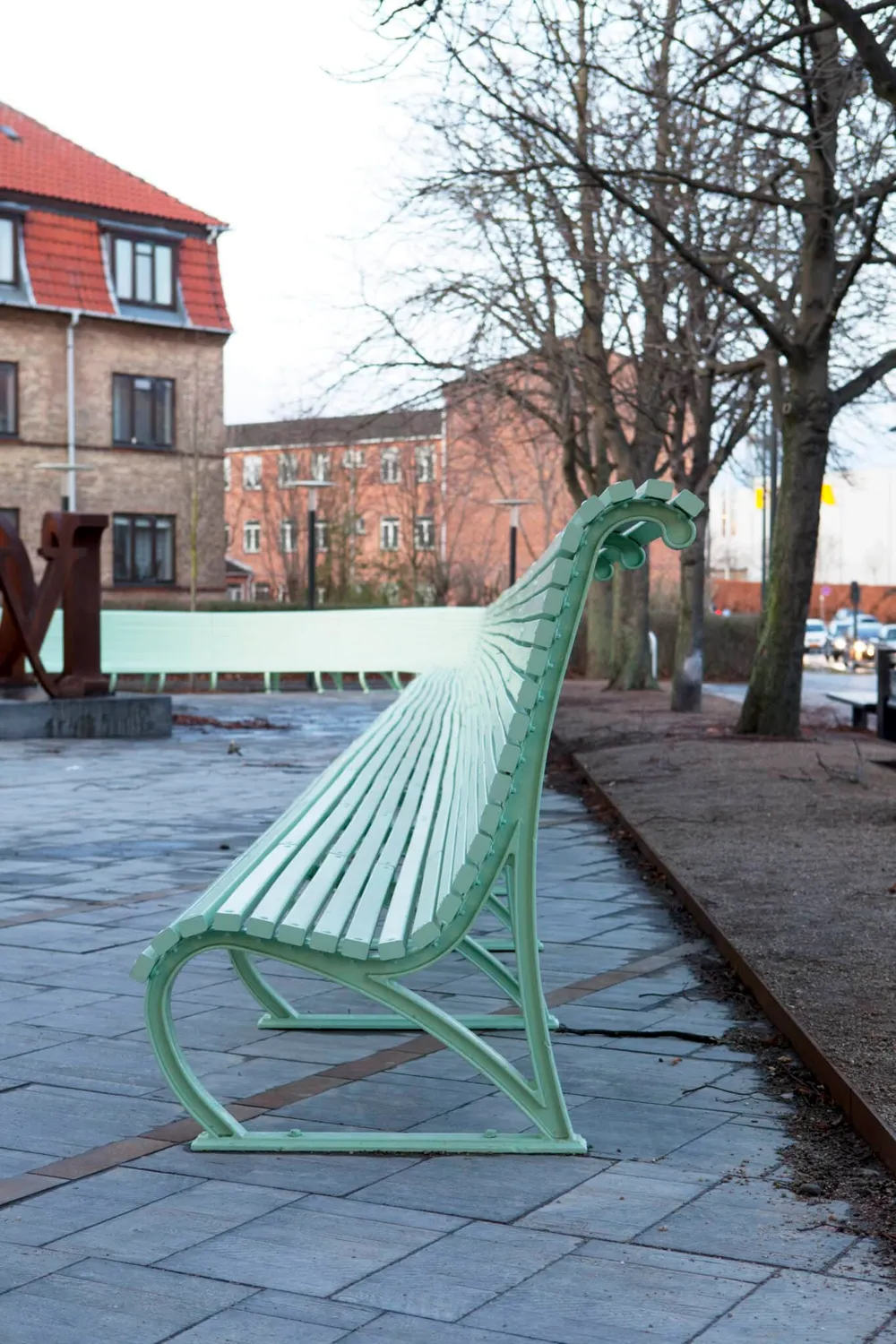 GH Form Dan Turèll bænk i mahogni 44 cm