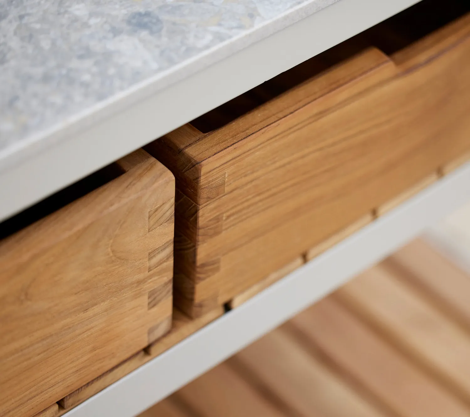Cane-Line Sticks opbevaringskasse teak køkkenmodul