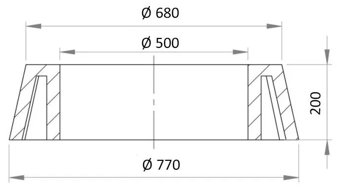 DUTRA Ø425 Kegle havekrukke Ø42,5 cm til terrassen