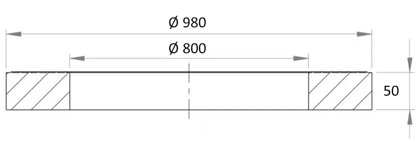 DUTRA Ø800 Topring 50 mm ring 80 cm til haven
