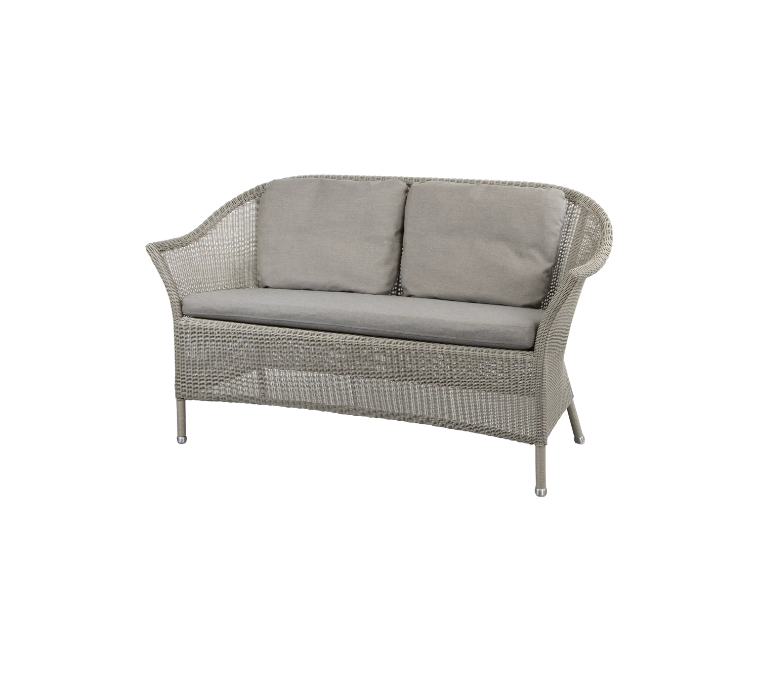 Cane-Line Lansing ryghynde 2-pers. sofa sand udendørs
