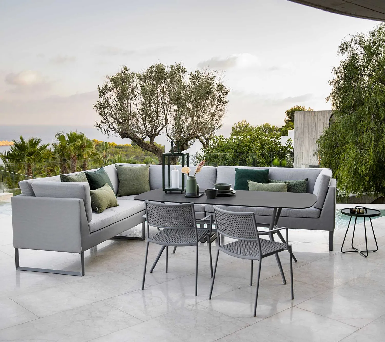 Cane-Line Flex single modul modulsofa grey QuickDry