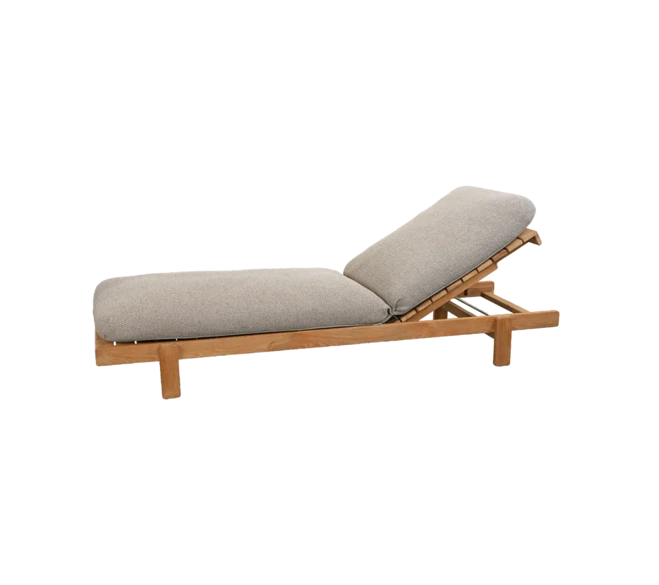 Cane-Line Vista solseng teak uden hynde til pool
