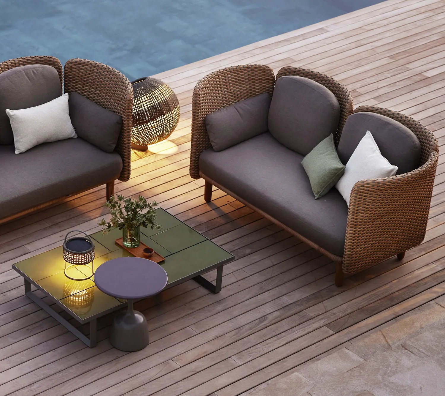 Cane-Line Arch ryghynde Taupe AirTouch QuickDry