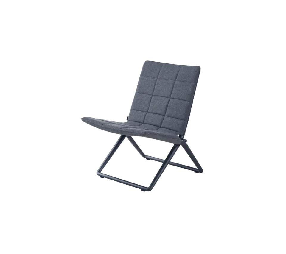 Cane-Line Traveller lounge klapstol grey quickdry