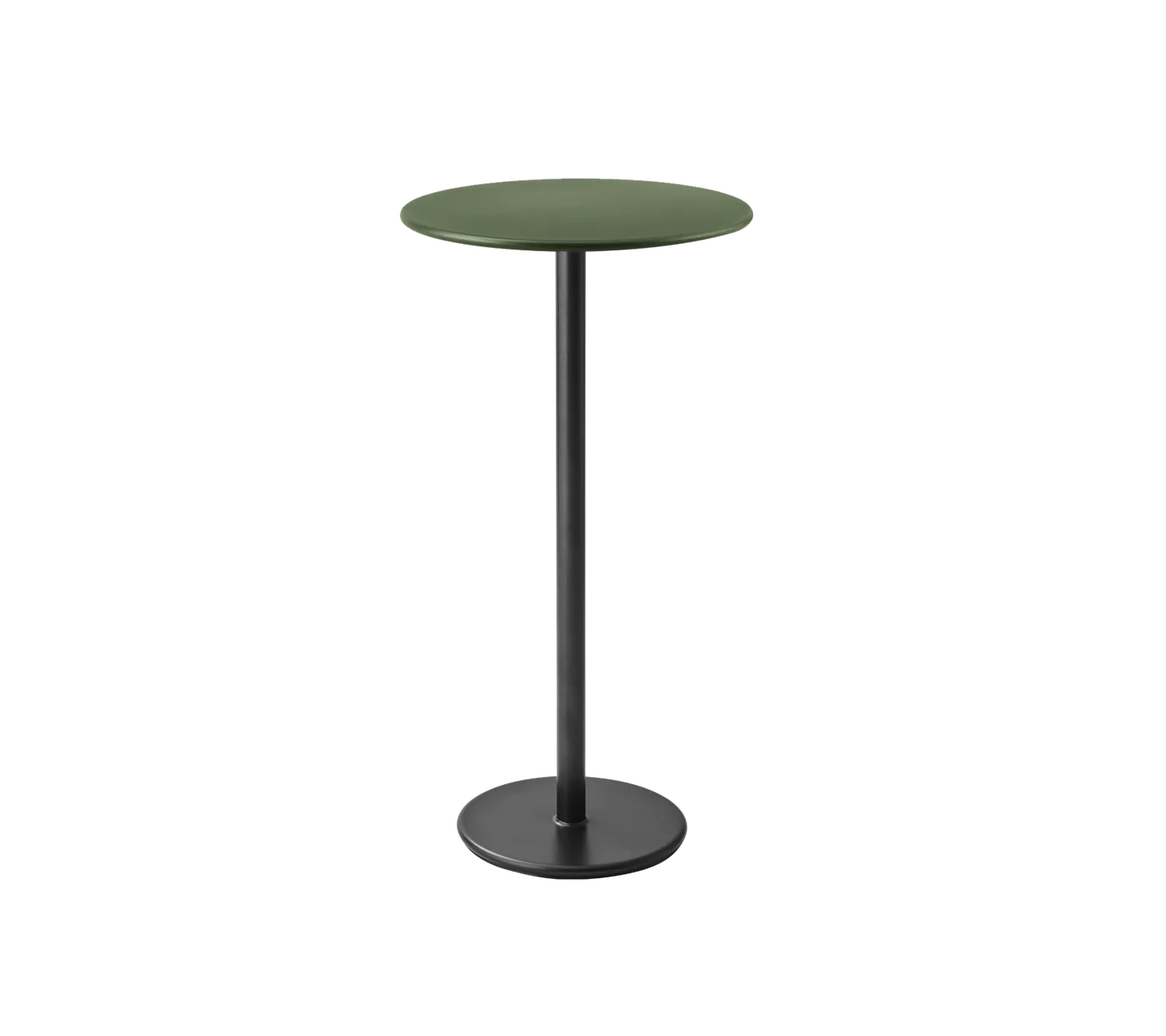Cane-Line Go barbord dia 60 cm lava grey aluminium