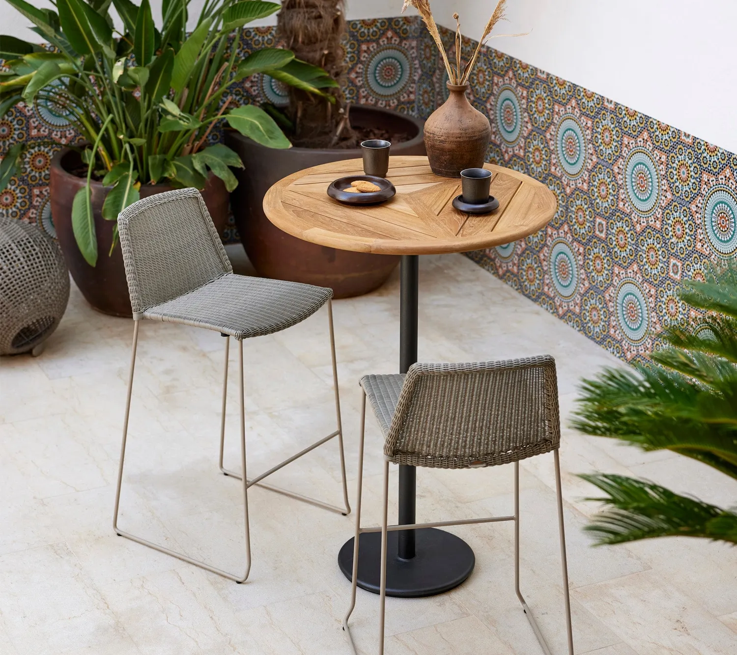 Cane-Line Breeze barstol sort stabelbar