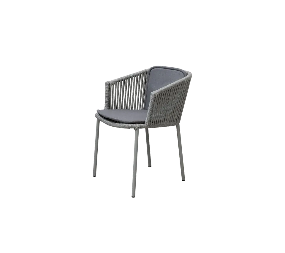 Cane-Line Moments stol stabelbar Grey Soft Rope