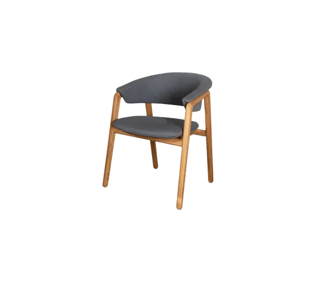 Cane-Line Luna stol grey teak QuickDry udendørs