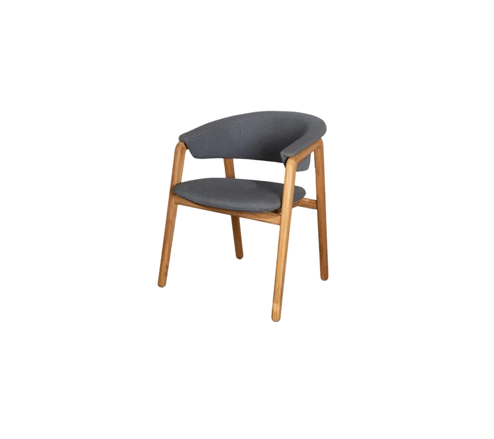 Cane-Line Luna stol grey teak QuickDry udendørs