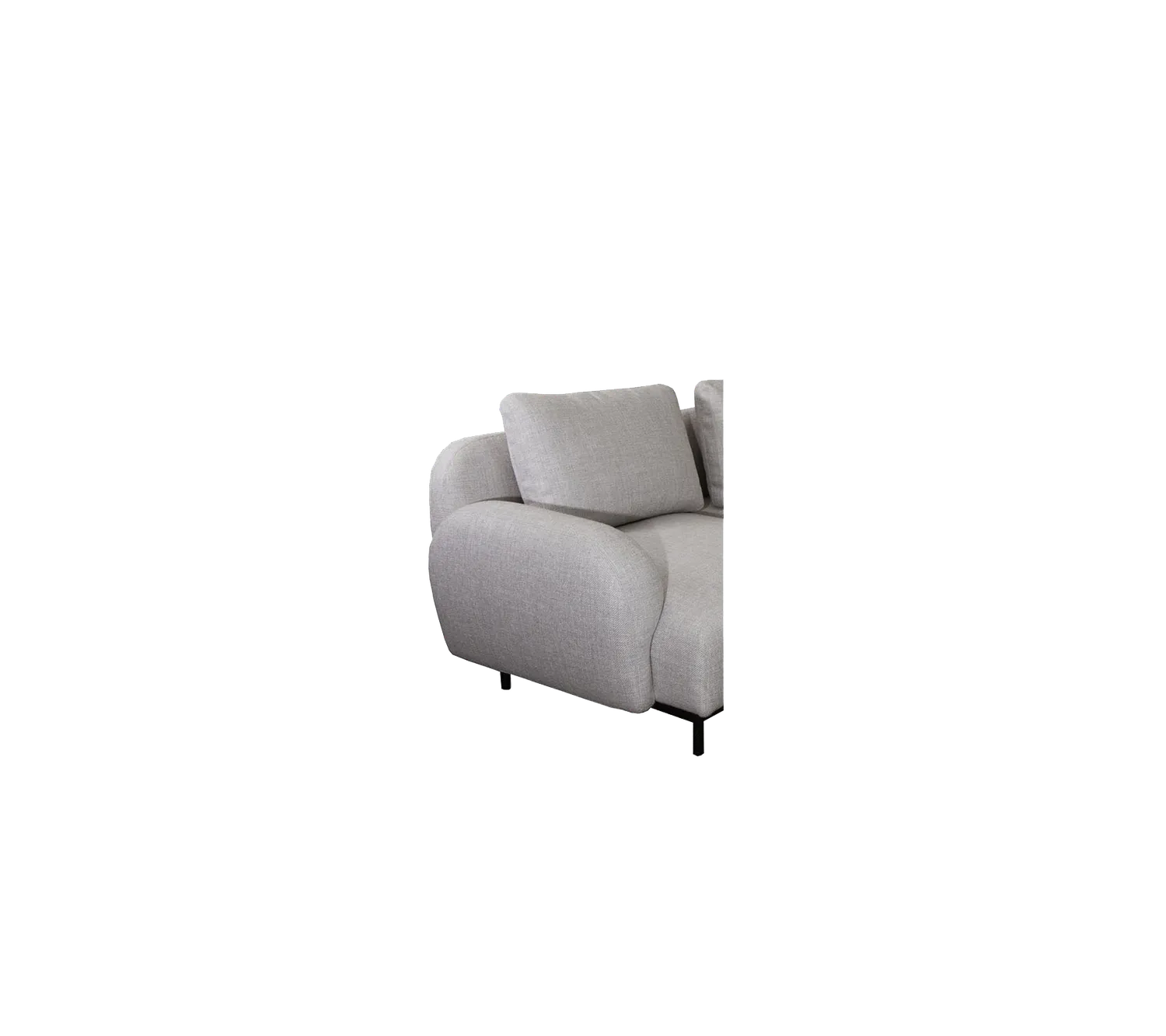Cane-Line Aura lavt armlæn light grey ambience