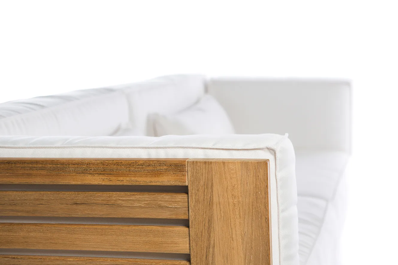 Skargaarden Skanör loungestol Nature Grey Natte i teak