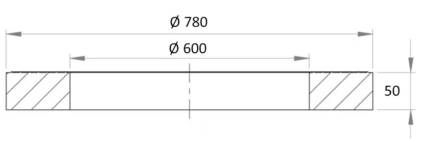 DUTRA Ø600 topring 50 mm til plantekumme