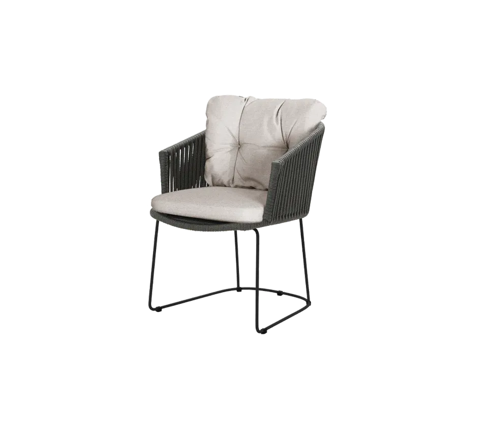 Cane-Line Moments stol grey soft rope sand