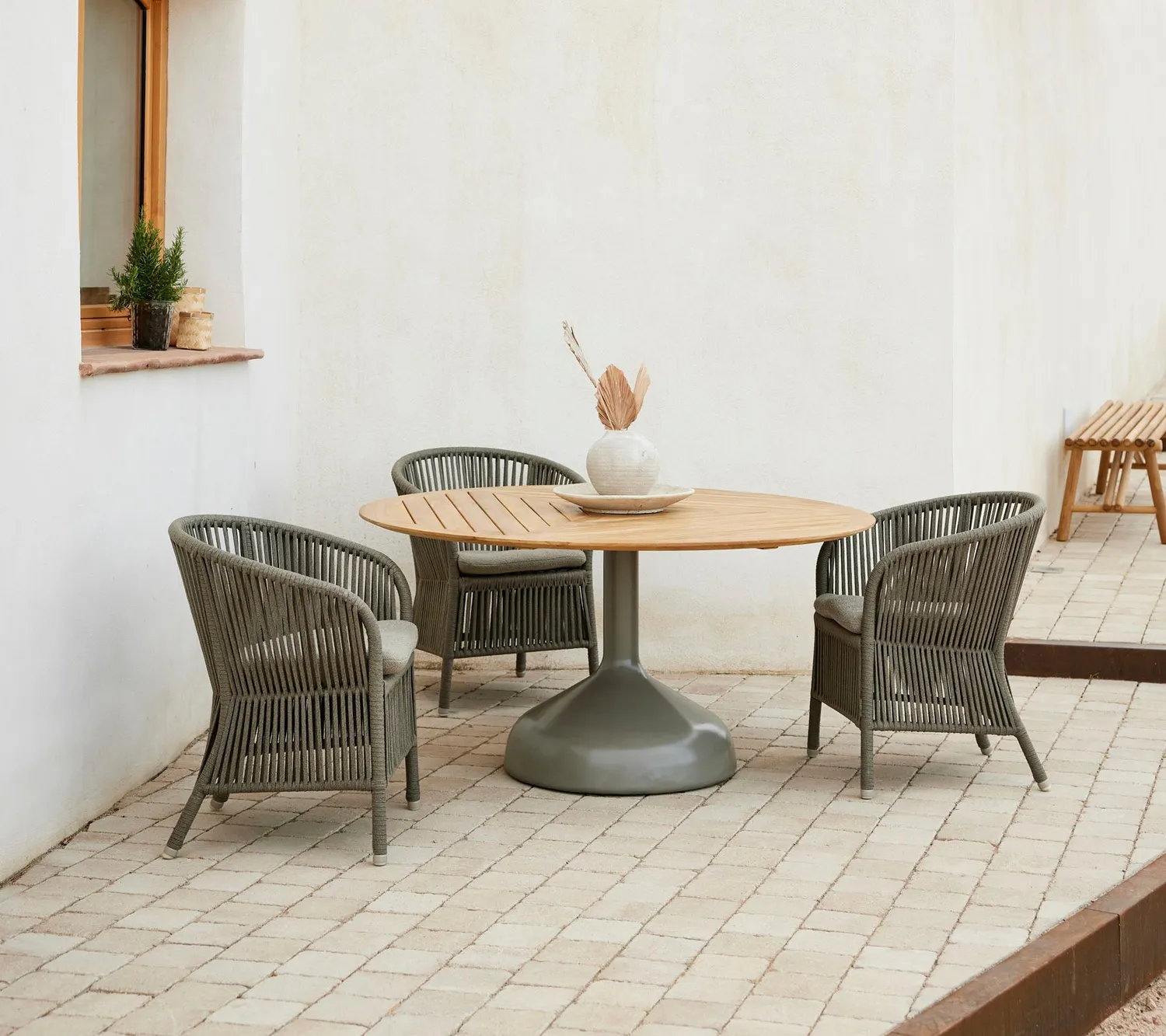 Cane-Line Derby stol natural weave taupe