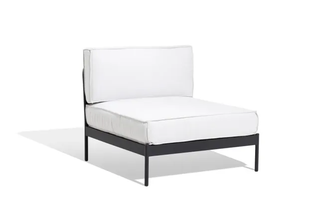 Skargaarden Lidö sofa midtermodul silver grey Sunbrella