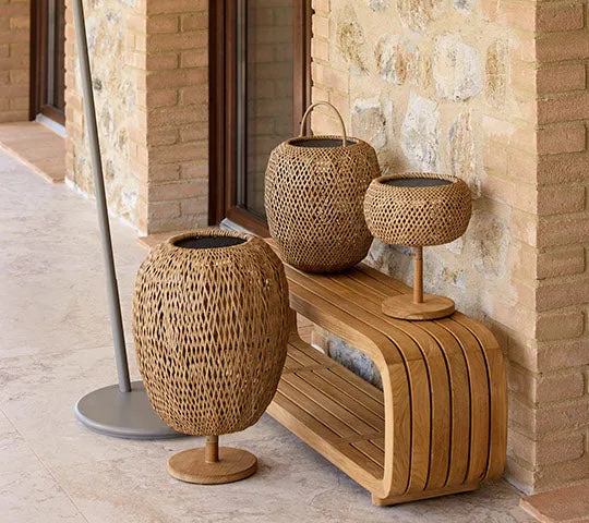 Cane-Line Illusion Glow bordlampe lille natural solcelle
