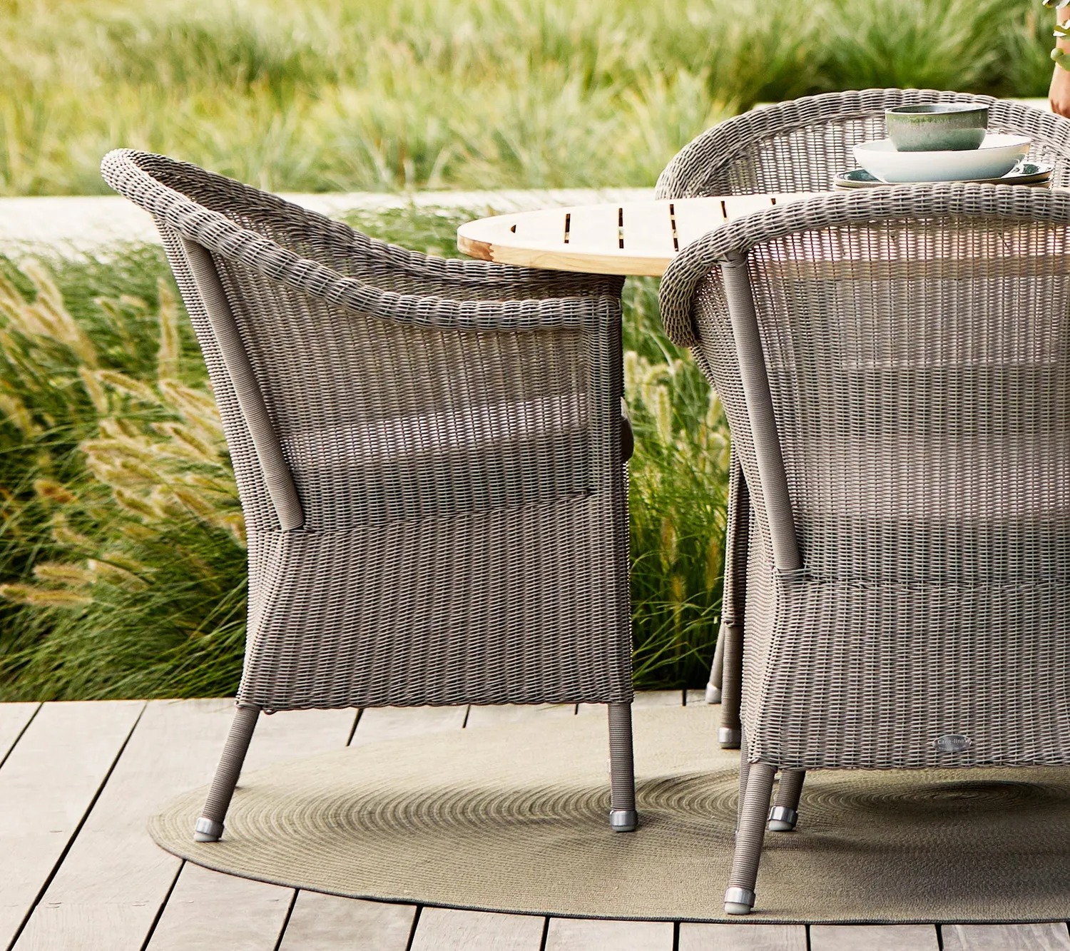 Cane-Line Lansing stol taupe flet