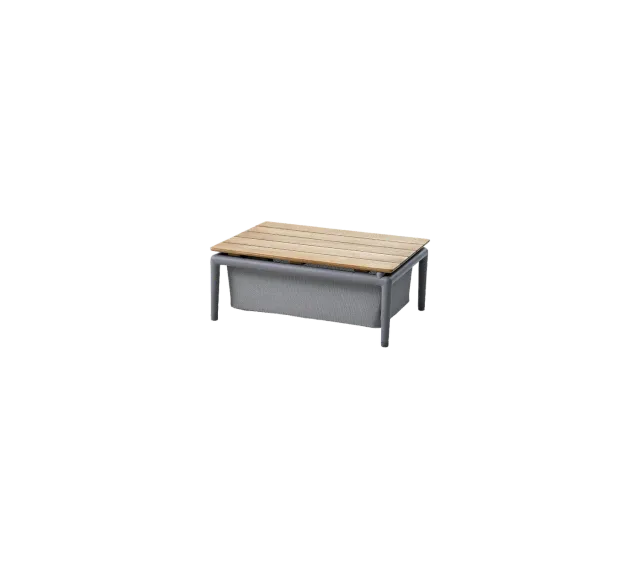 Cane-Line Conic Box bord teak grå sidebord opbevaring