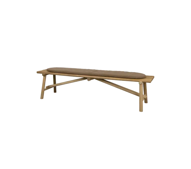 Cane-Line Sticks bænk taupe teak aluminium