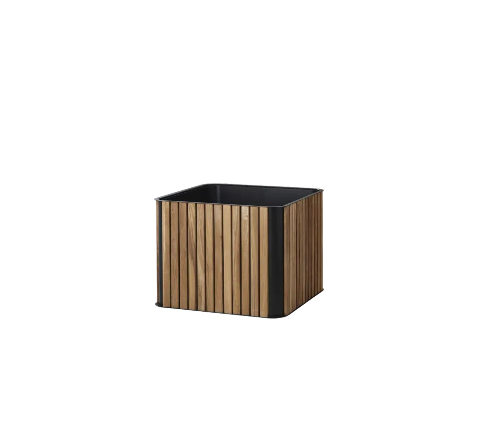 Cane-line Combine plantekasse teak lava grey aluminium