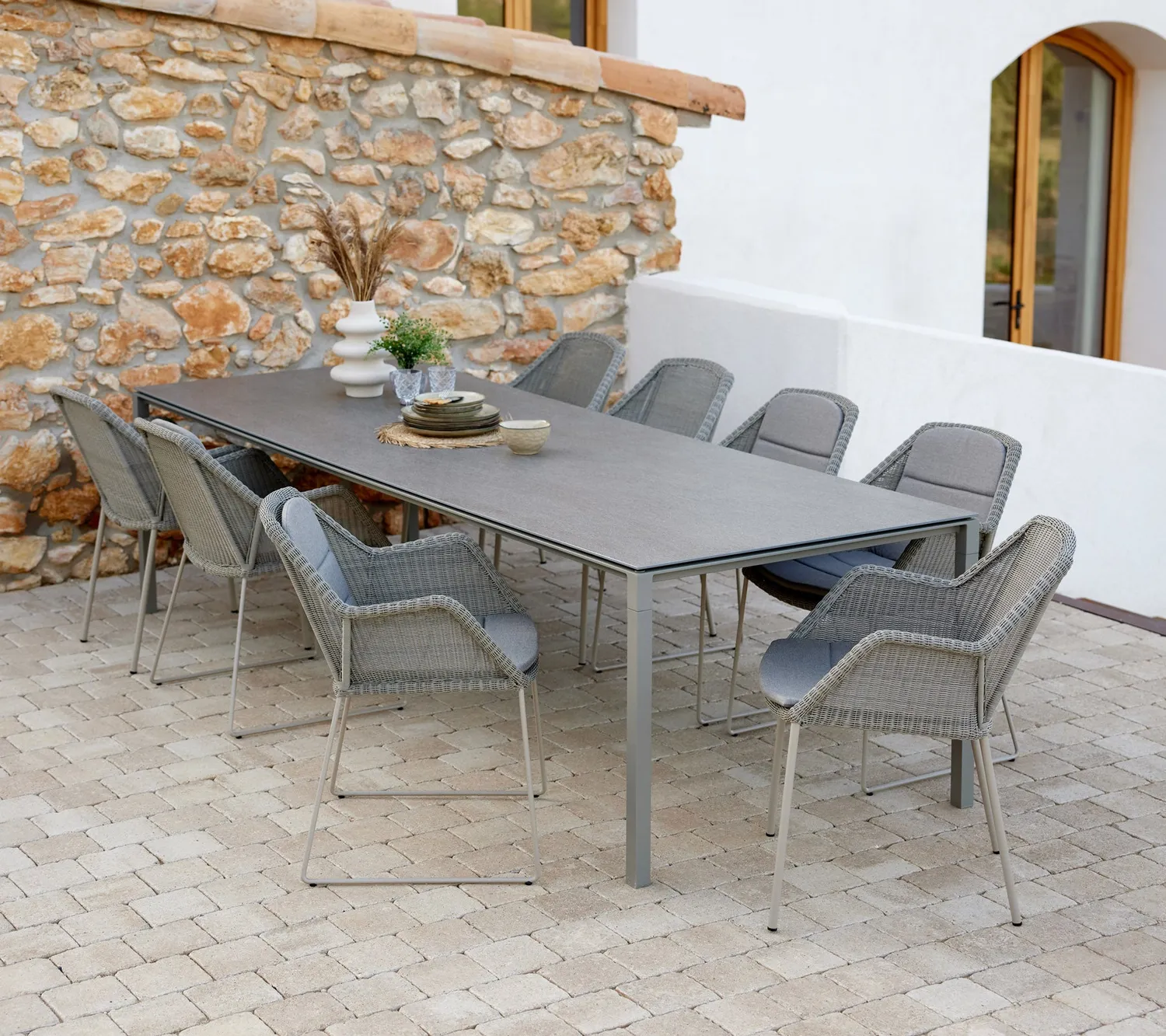 Cane-Line Breeze stol black sand stabelbar