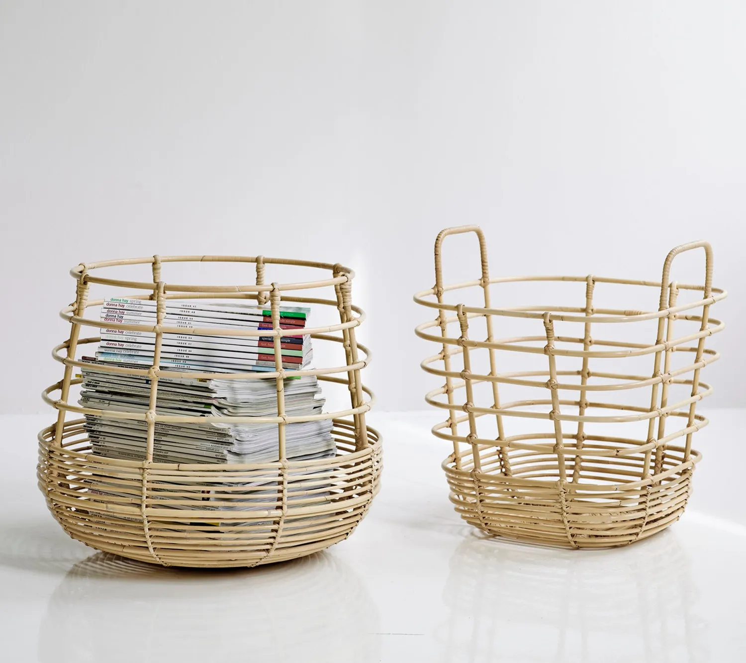Cane-Line Sweep kurv firkantet natural rattan