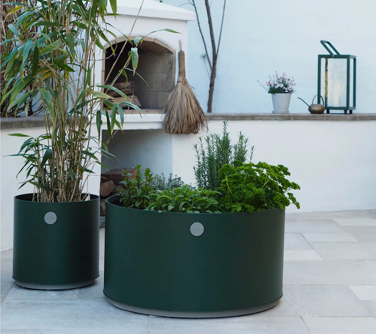 Cane-Line Grow Large plantekasse lava grey aluminium