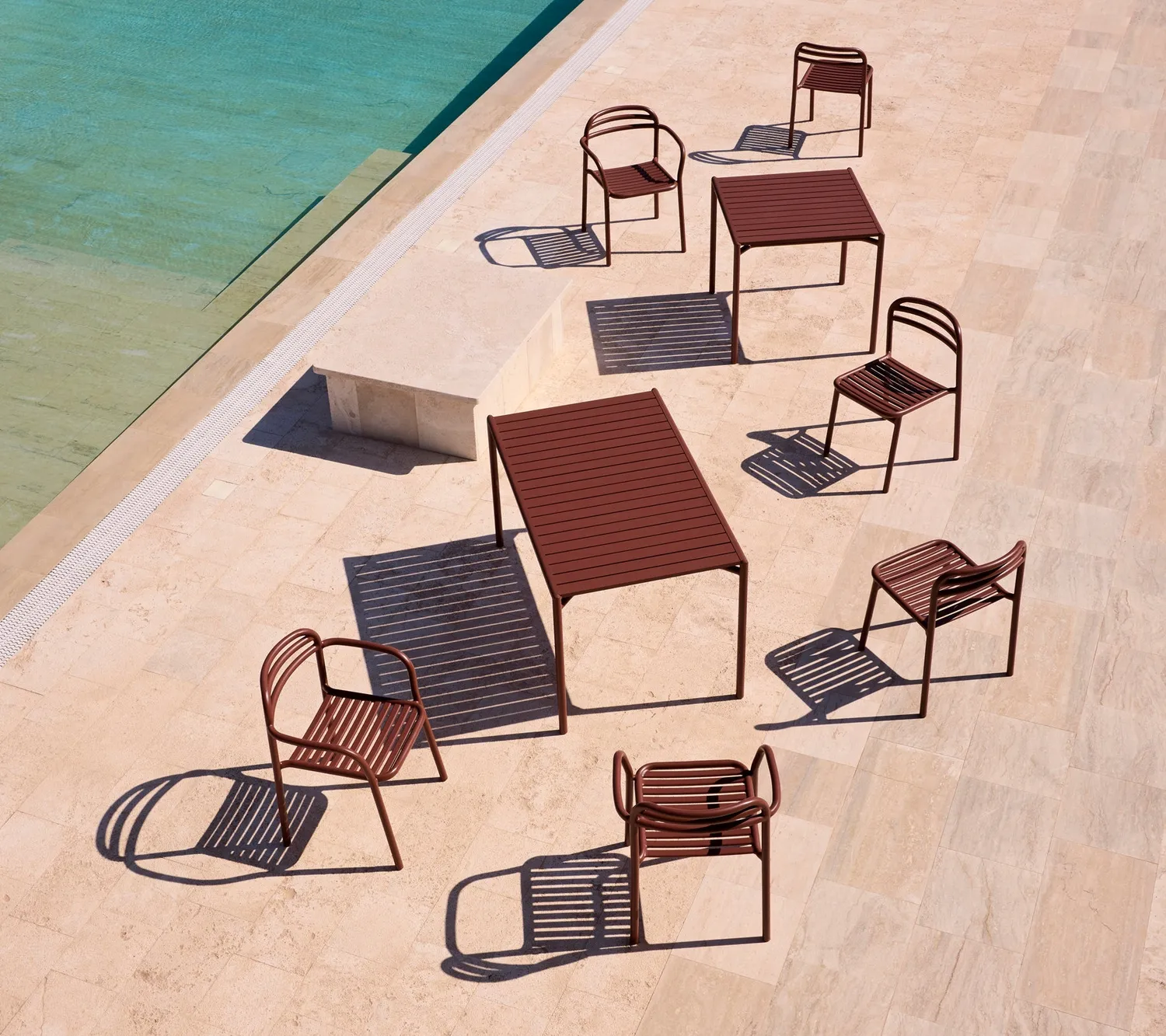 Cane-Line Bliss stol dark green aluminium stabelbar