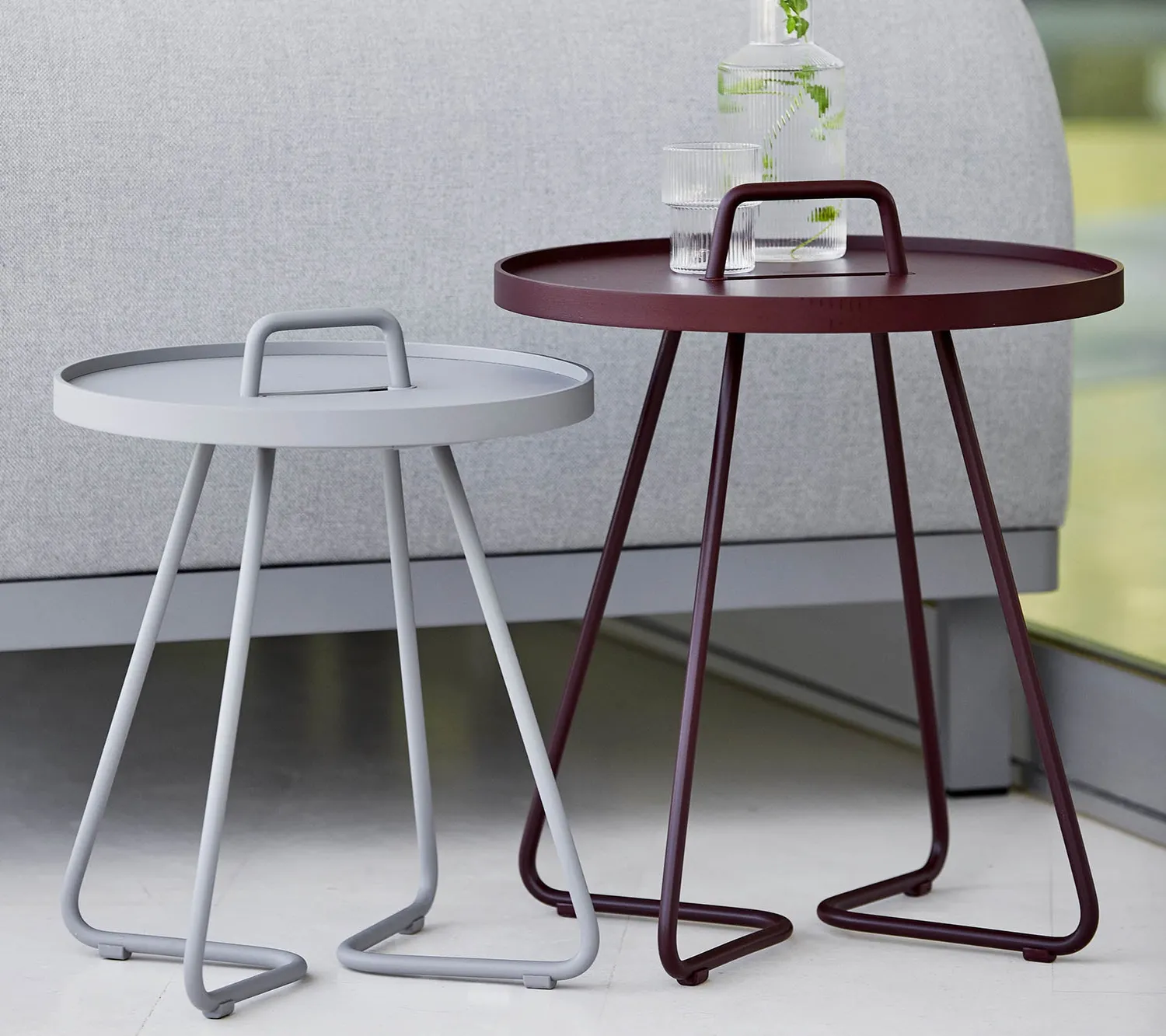 Cane-Line On-the-move sidebord lille sort vejrbestandig