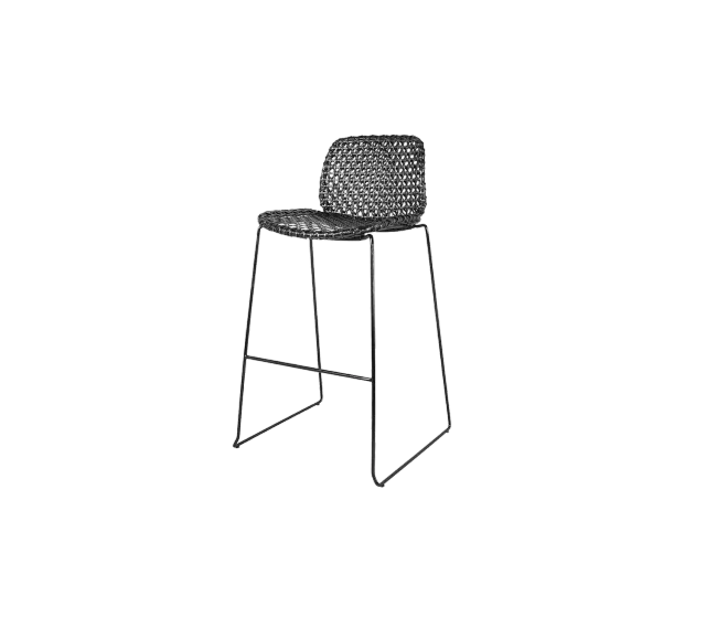 Cane-Line Vibe barstol black graphite stabelbar