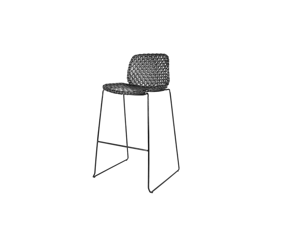 Cane-Line Vibe barstol black graphite stabelbar