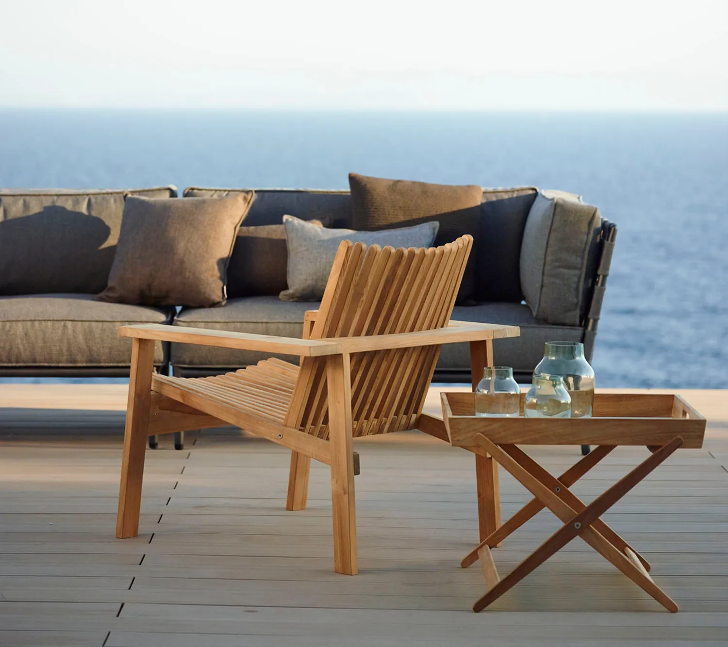 Cane-Line Amaze loungestol teak grey
