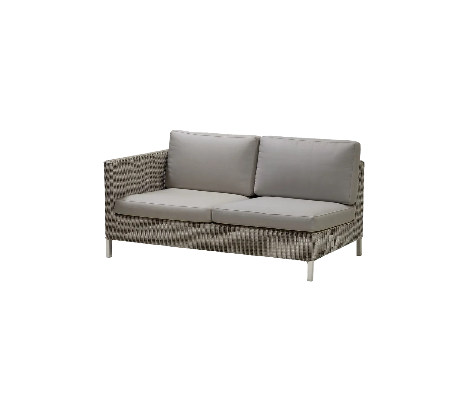 Cane-Line Connect 2-pers sofa hyndesæt taupe QuickDry