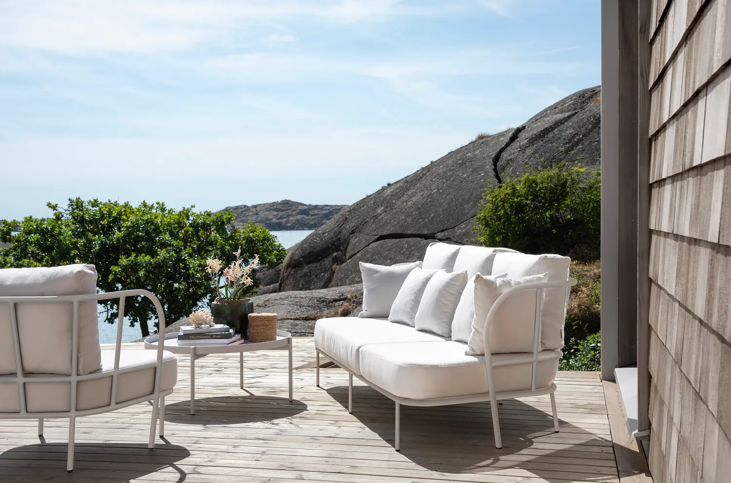 Skargaarden Saltö loungebord small lysegrå aluminium