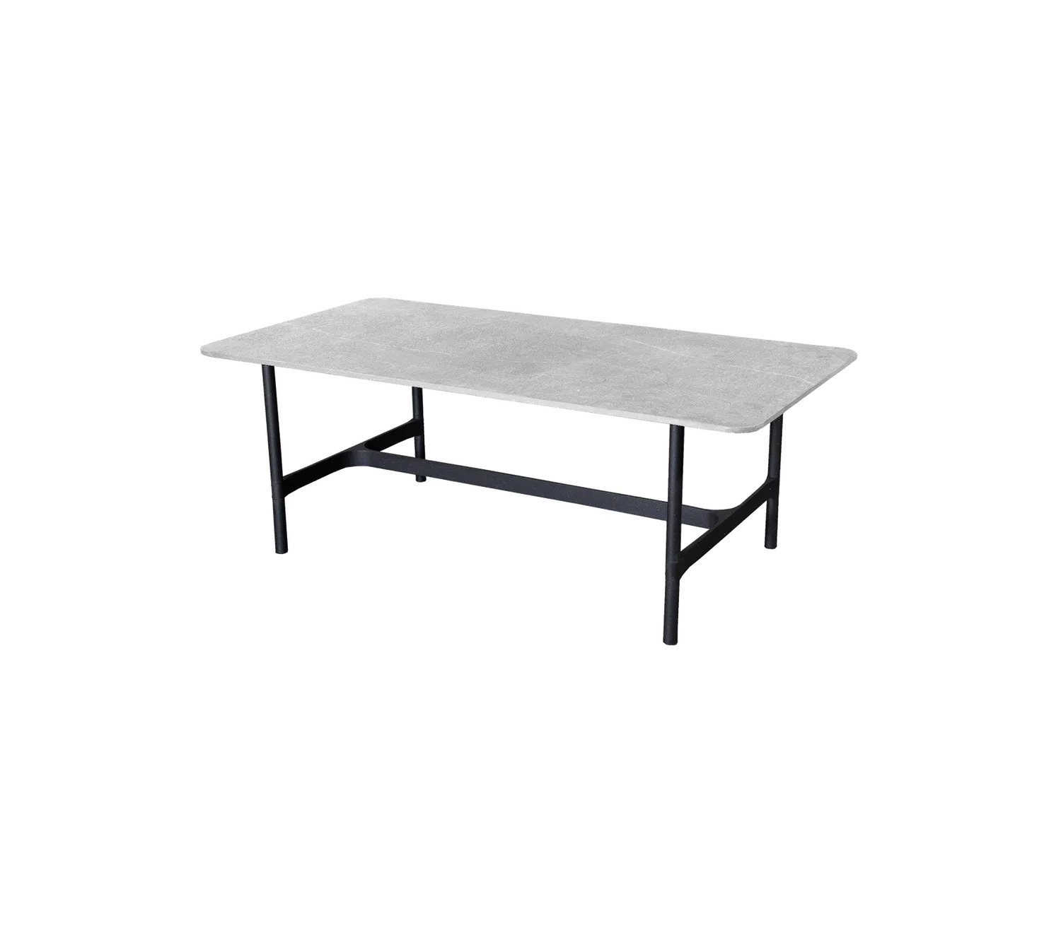 Cane-Line Twist sofabord fossil black lava grey rektangulær