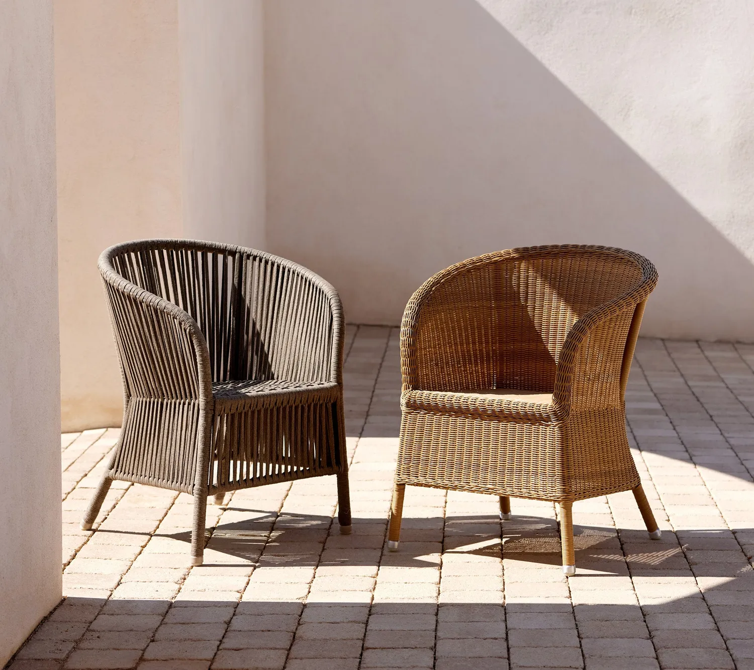 Cane-Line Derby stol natural weave taupe