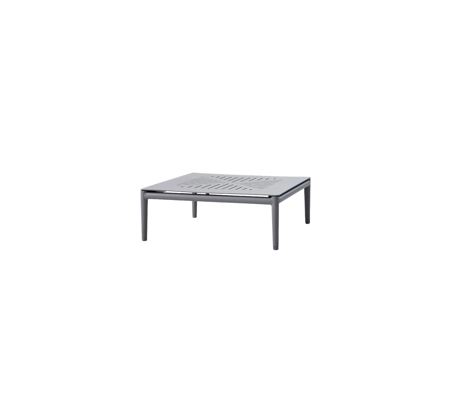 Cane-Line Conic sofabord light grey aluminium til lounge