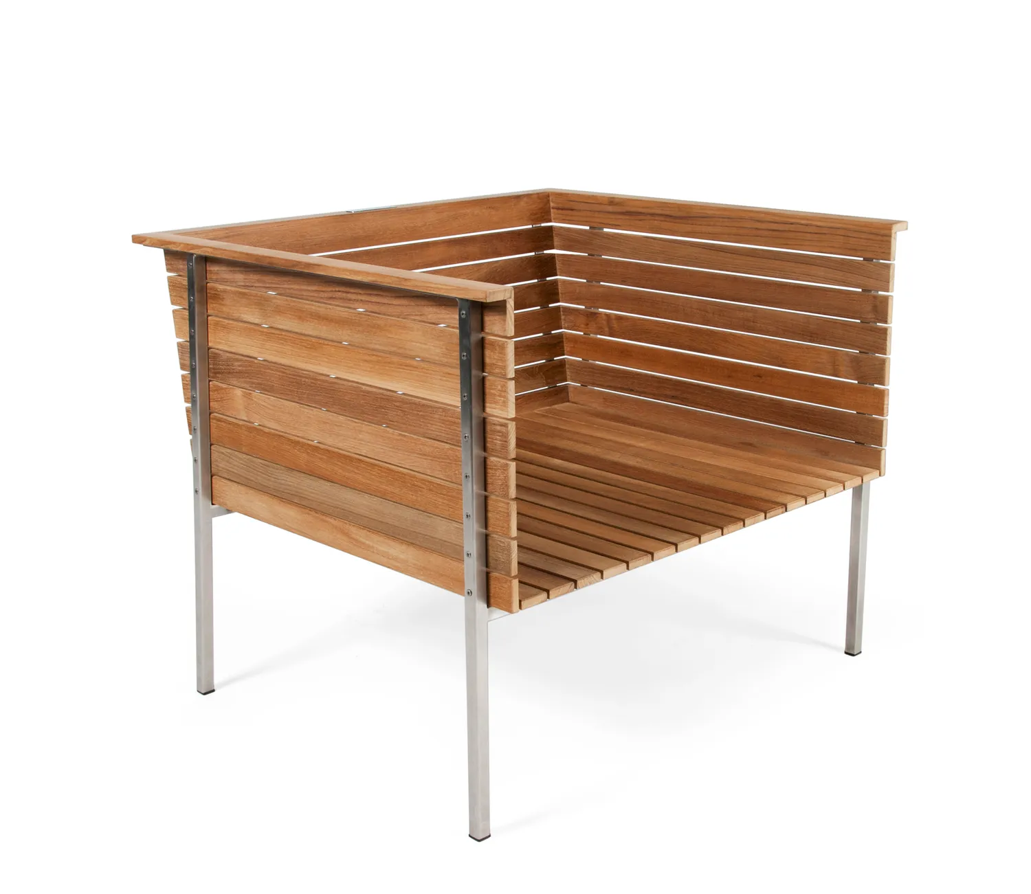 Skargaarden Häringe loungestol sort i teak