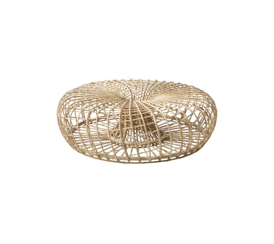 Cane-Line Nest stor fodskammel natural rattan