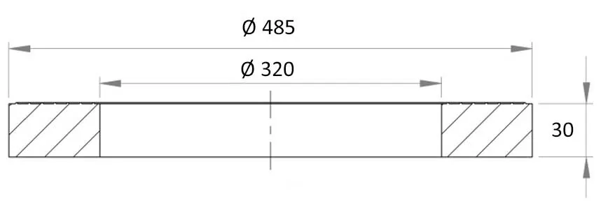 DUTRA Topring Ø315 topring 30 mm til brønd