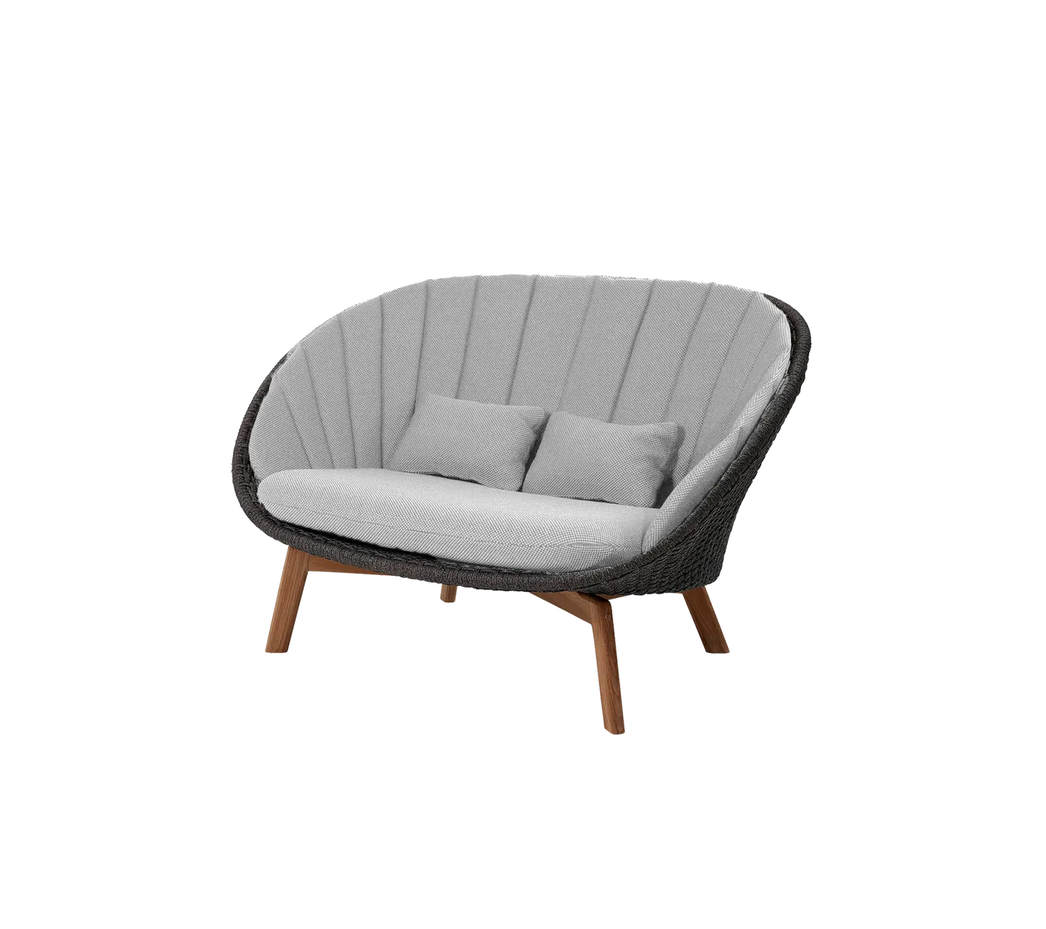 Cane-Line Peacock 2-pers sofa hyndesæt Grey Natté