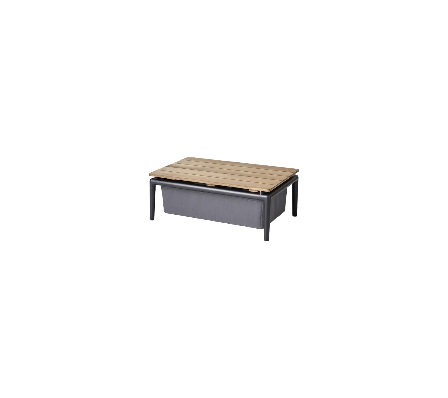 Cane-Line Conic Box bord teak grå sidebord opbevaring