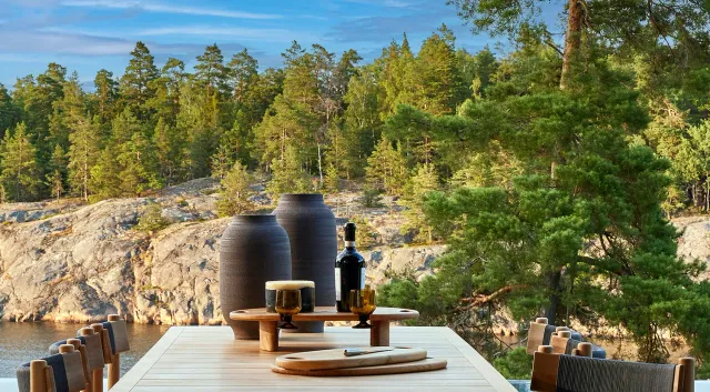 Skargaarden Norrskär cutting board narrow skærebræt teak