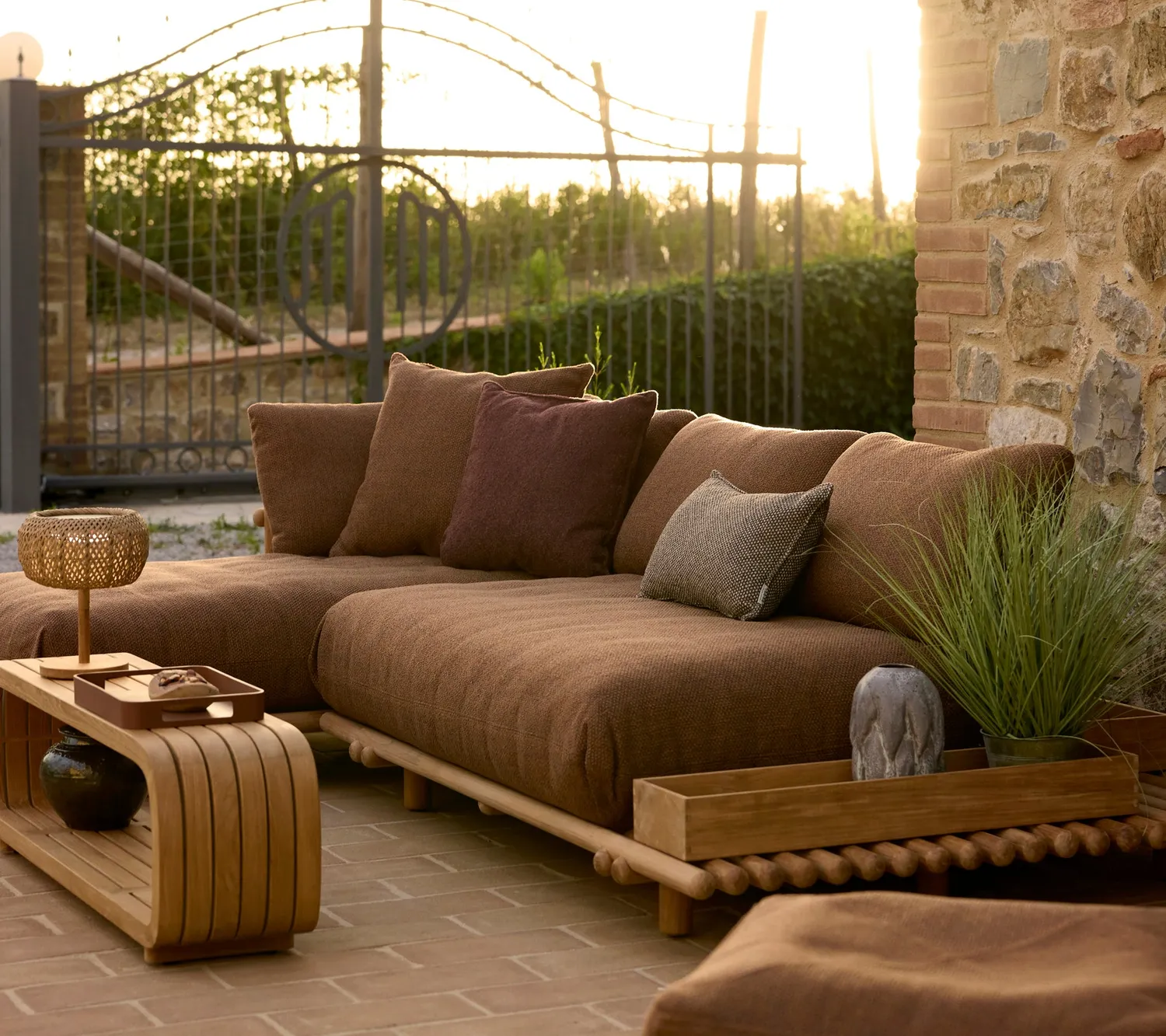 Cane-Line Club opbevaringskasse teak sand